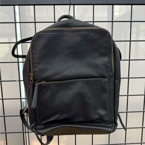 Universal Thread Black Backpack with Leather Finish